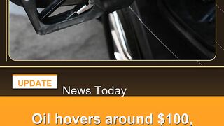 Oil-hovers-around-$100,-stocks-mixed-as-Iran-war-rages