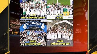 Momen Real Madrid Mengangkat Banyak Trofi