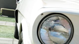 Carrefour - a halogen headlight of a car | Trending HD Video