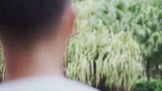 Electric car - man relaxing at a resort balcony | Trending HD Video