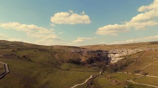 4K resolution - aerial view of limestone cliffs and valleys | Trending HD Video