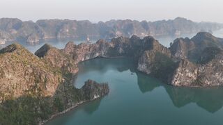 4K resolution - scenic aerial view of ha long bay landscapes | Trending HD Video