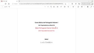 Ebook Basic Portuguese Course VOL I