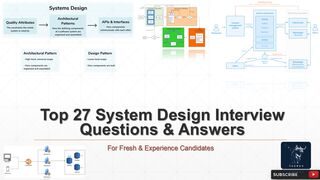 Top 27 System Design Interview Questions & Answers | for fresh & experience candidates