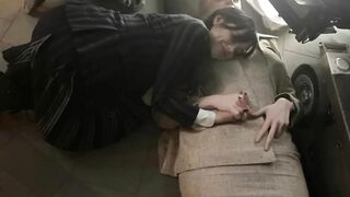 Jenna Ortega and Gwendoline cute moments behind scenes wednesday addams