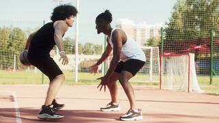 Sportsgirl - men playing basketball | Trending HD Video