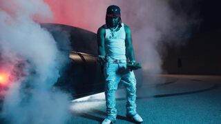 Carrefour - urban night scene with muscle car and smoke | Trending HD Video