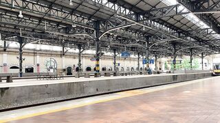 travelite - a moving train between railway platforms | Trending HD Video