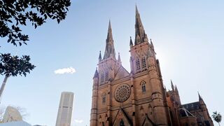 time lapse footage of view outside a church | Professional HD Video