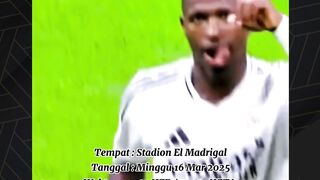 ????Malam minggu nonton king Madrid #realmadrid #villareal #jadwalbola #laliga