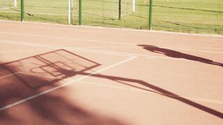Sports - shadow of a person playing basketball | Trending HD Video