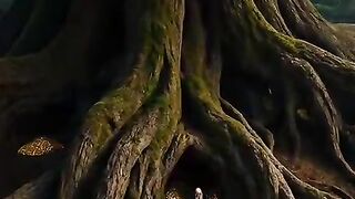 Greedy man in the bud of Tree|Ai Technology|AI viral Concept