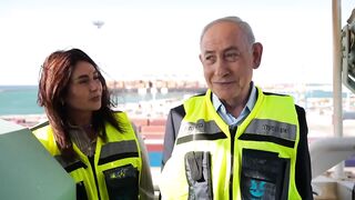 Prime Minister Benjamin Netanyahu at the Port of Ashdod