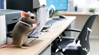 Miniature working in office||Ai creations||AI technoligy prompt base viral videos