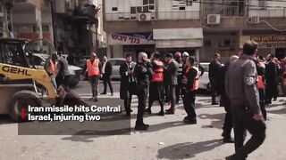 Iran Missile Hits Central Israel, Injuring Two
