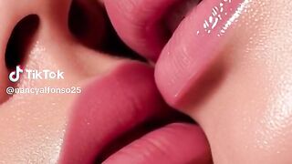 Hot Lips Kiss Passionately