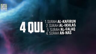 4 Qul | Surah Al-Kafirun | Al- Iklhas | Al-Falaq | An-Nas | Beautiful Recitation | Zikrullah TV
