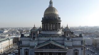 drone footage of saint isaac s cathedral | Professional HD Video