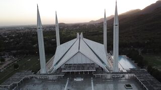 drone footage of faisal mosque | Professional HD Video