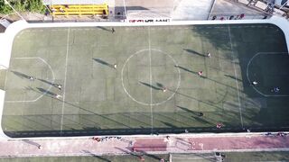DICK S Sporting Goods - aerial view of football match on urban field | Trending HD Video