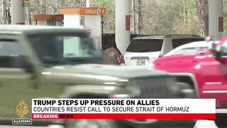 Trump says Hormuz Strait help ‘on the way’ as allies reject military action.mp4