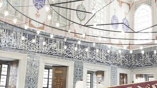 intricate islamic architecture in historic mosque | Professional HD Video