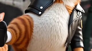 Kucing gemoy berjoget