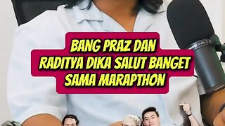 Raditya dika dan Praz teguh cerita soal marapthon