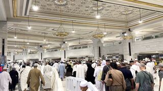 pilgrims in the kaaba at mecca s grand mosque | Professional HD Video