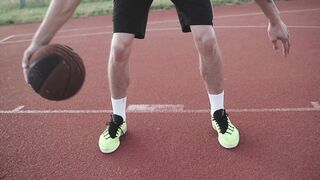 DICK S Sporting Goods - person dribbling the basketball | Trending HD Video