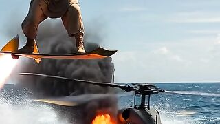 The Carpet Commando: Epic Aerial Dogfight Prompts"