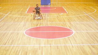 Kia Sportage - man shooting basketball from wheelchair | Trending HD Video