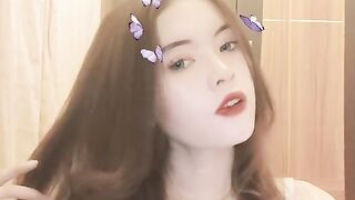 Charming Girl with Butterfly Filter | Aesthetic Poses