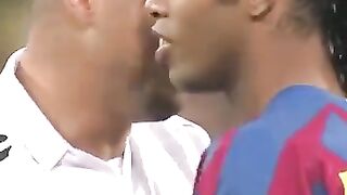 Messi Ronaldinho Destroying Real Madrid
