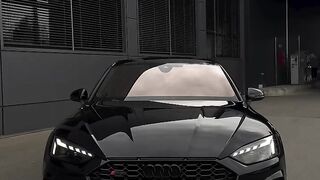 Black audi cinematic HD