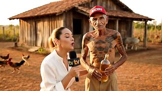 Velho e entrevistadora