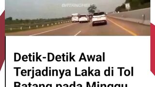 Detik-Detik Mencekam! Bus Hitam Picu Kecelakaan Beruntun di Tol Pemalang–Batang KM 361-362 ????????