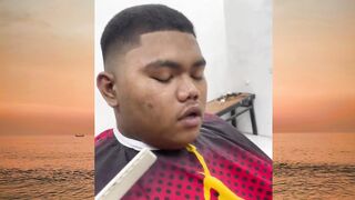 prank barber man