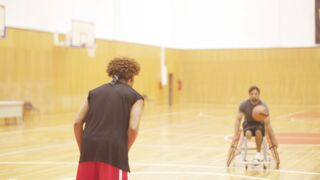 Sport Bike - a man on a wheelchair playing basketball | Trending HD Video 2
