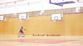 Sportsgirl - man shooting basketball on hoop | Trending HD Video