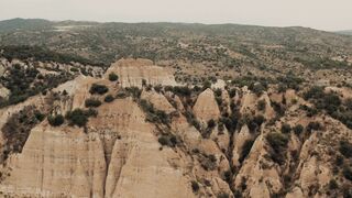 4K Computer Monitor - aerial view of rugged mountain terrain | Trending HD Video