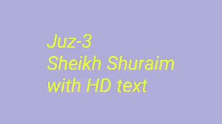 Para 3 Full - Sheikh Saud Al-Shuraim With Arabic Text (HD) - Para 3 Sheikh Al-Shuraim