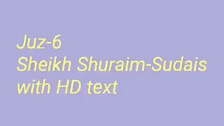 Para 6 Full - Sheikh Saud Al-Shuraim With Arabic Text (HD) - Para 6 Sheikh Al-Shuraim