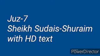 Para 7 Full - Sheikh Saud Al-Shuraim With Arabic Text (HD) - Para 7 Sheikh Al-Shuraim