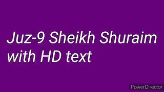 Para 9 Full - Sheikh Saud Al-Shuraim With Arabic Text (HD) - Para 9 Sheikh Shuraim