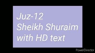 Para 12 Full - Sheikh Saud Al-Shuraim With Arabic Text (HD) - Para 12 Sheikh Al-Shuraim