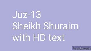 Para 13 Full - Sheikh Saud Al-Shuraim With Arabic Text (HD) - Para 13 Sheikh Al-Shuraim