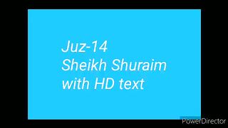 Para 14 Full - Sheikh Saud Al-Shuraim With Arabic Text (HD) - Para 14 Sheikh Al-Shuraim