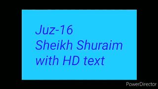 Para 16 Full - Sheikh Saud Al-Shuraim With Arabic Text (HD) - Para 16 Sheikh Al-Shuraim
