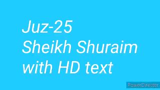 Para 25 Full - Sheikh Saud Al-Shuraim With Arabic Text (HD) - Para 25 Sheikh Al-Shuraim